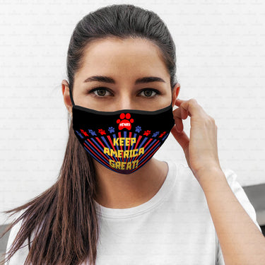 Personalized Dog Gift Idea - Keep America Great Again For Dog Lovers - Cloth Mask